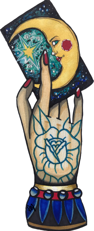 The Moon Tarot Card